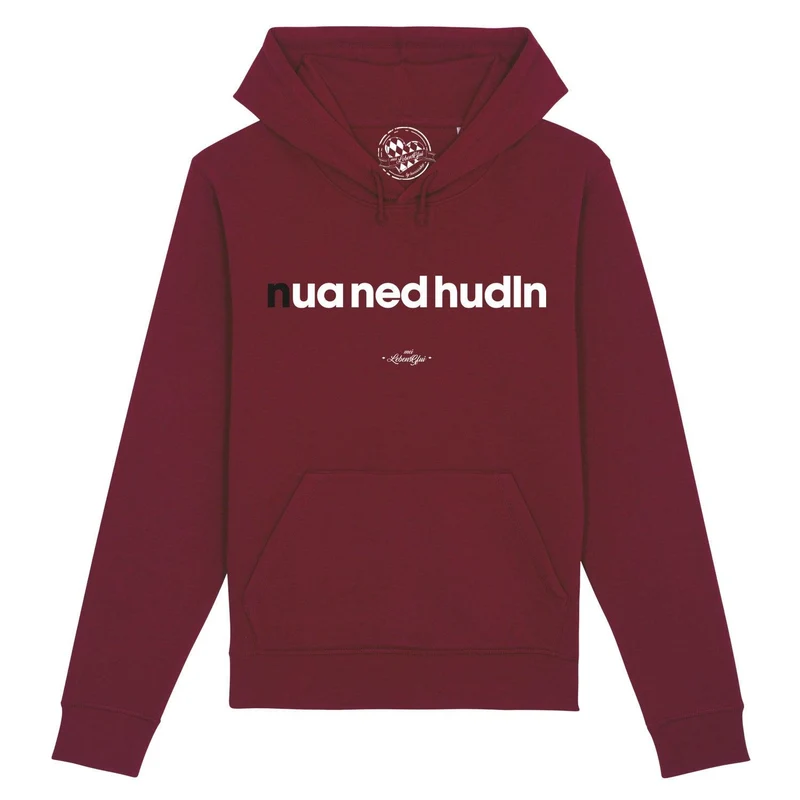 Herren Hoodie "Nua ned hudln"