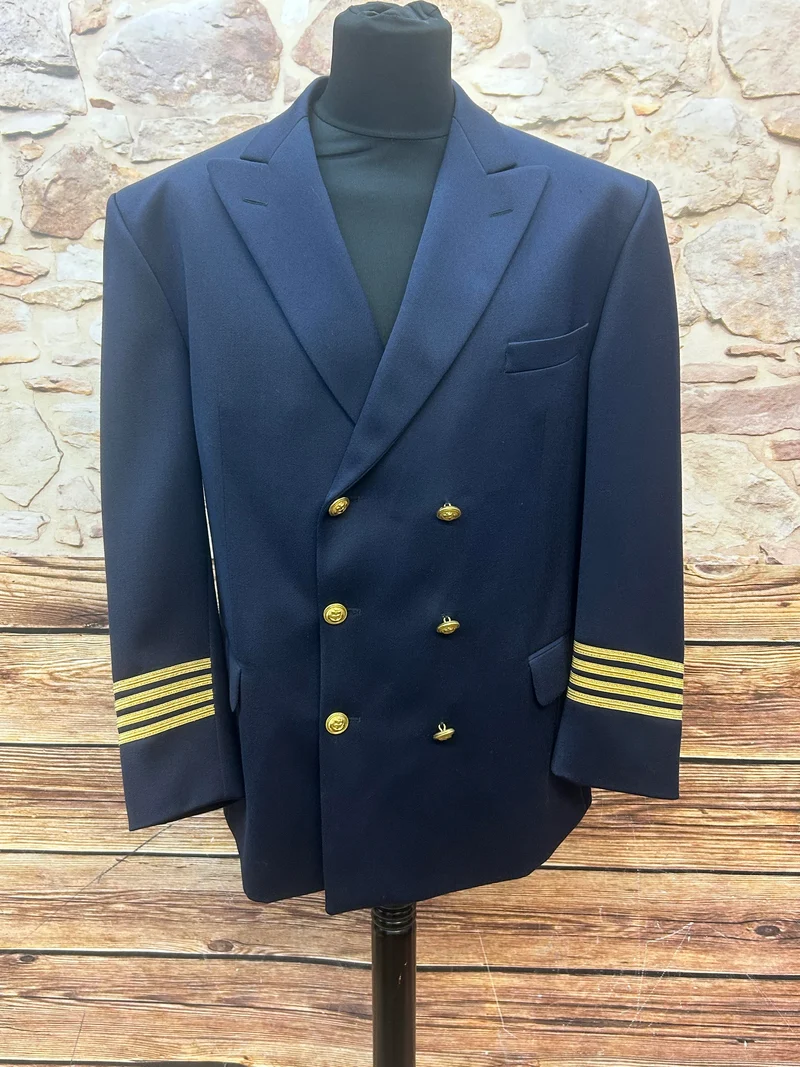 Uniformjacke - Vintage - dunkelblau Goldknöpfe Gr.27,5