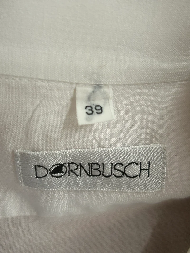 Smokinghemd Vintage Weiß Gr. 39