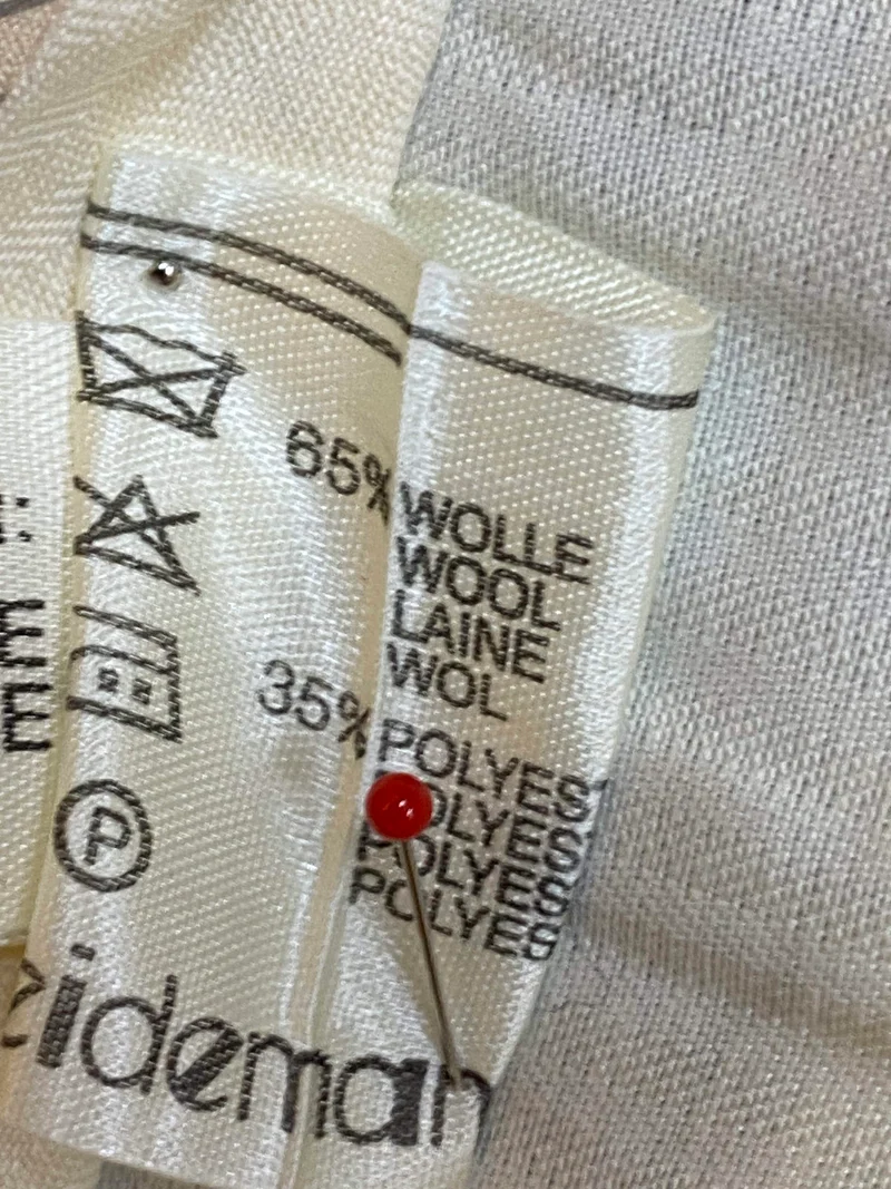 Blaugraue Karo-Knickerbocker Hose Herren Gr. 46 aus Wollmix