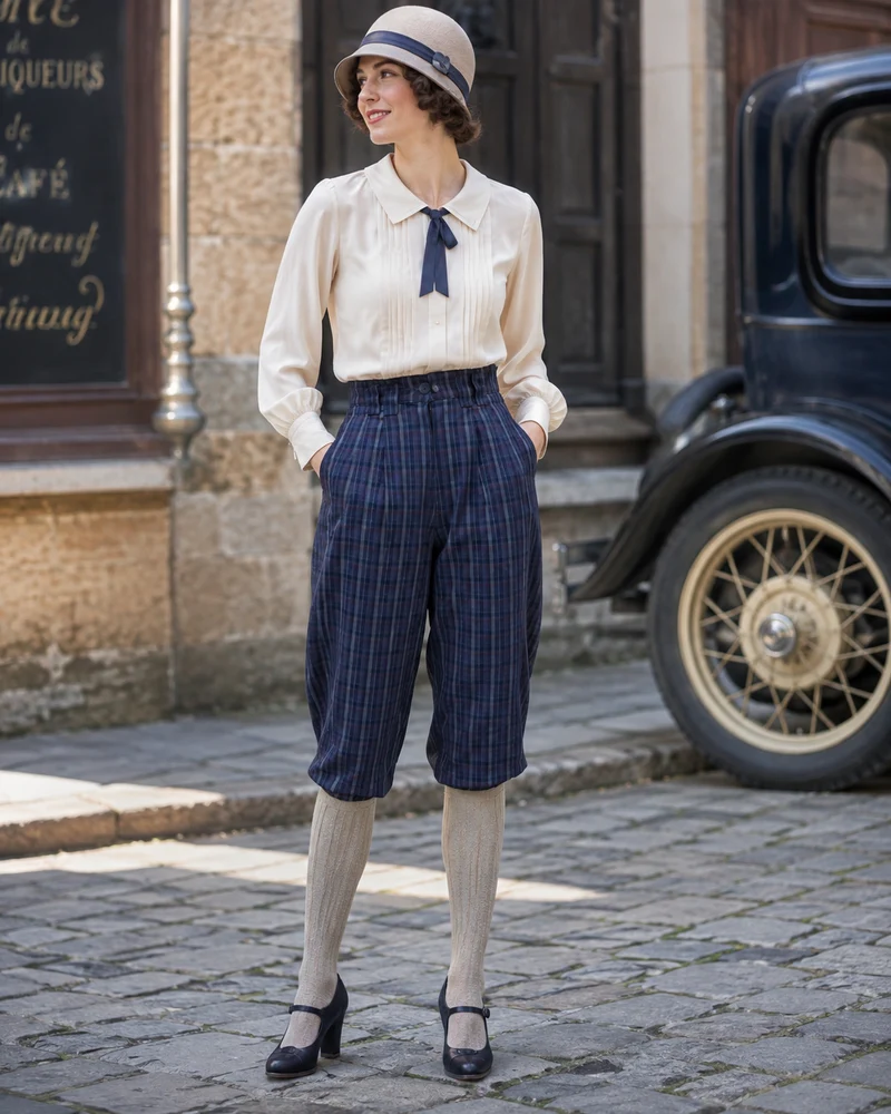 Knickerbocker Hose - kariert – Größe 36