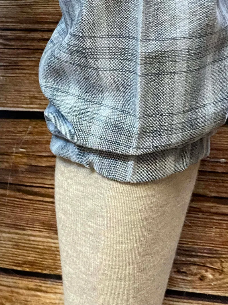 Graue Vintage Knickerbockerhose Herren Gr. 50 – Klassisches Karo