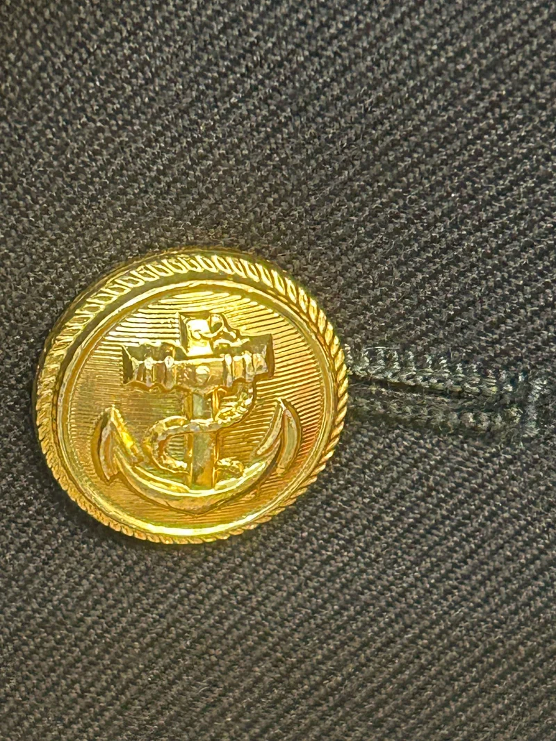 Vintage Marine-Uniformjacke – Größe 26