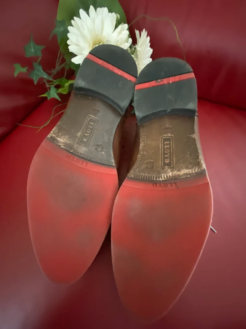 Vintage-Schuhe Oxford zweifarbig Braun – Gr. 44,5