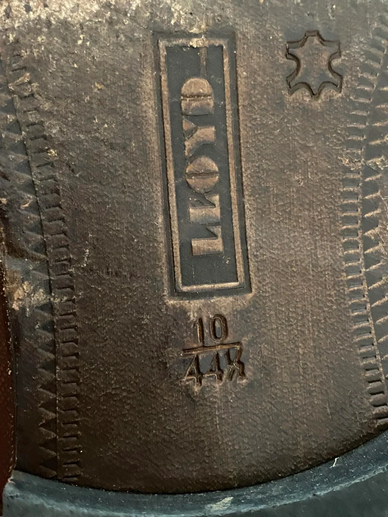 Vintage-Schuhe Oxford zweifarbig Braun – Gr. 44,5
