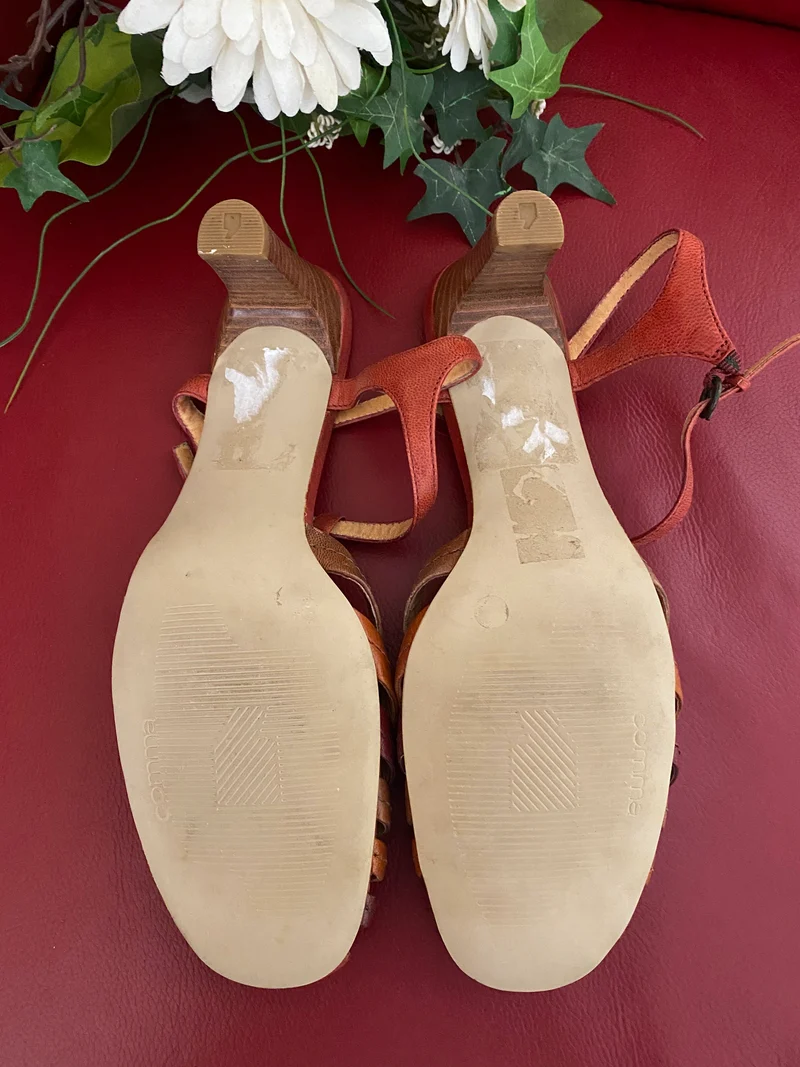Vintage-Schuhe T-Steg Sandalen – Größe 39