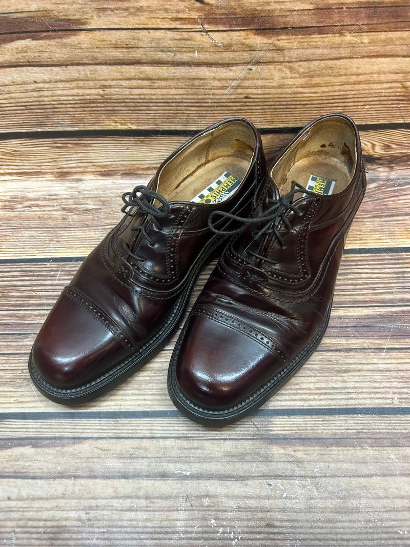 Vintage-Schuhe - Oxford-Brogues – Gr. 44