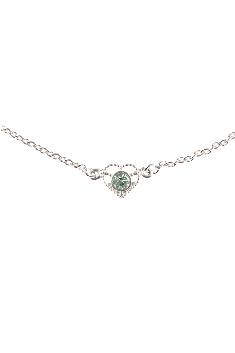 Damen Halskette mit Strass Herz