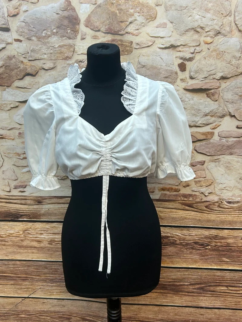 Vintage Dirndl blau grün - 3-teilig, Gr. 42