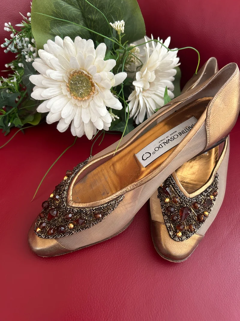 Vintage-Schuhe Glitzer-Pumps EU 36½ – Martini Osvaldo