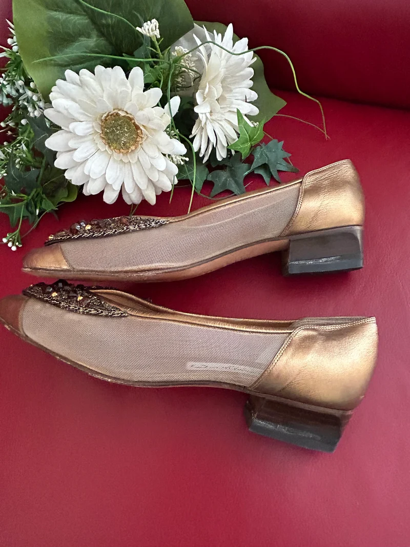 Vintage-Schuhe Glitzer-Pumps EU 36½ – Martini Osvaldo