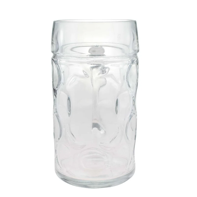 Glas-Masskrug mit Logo