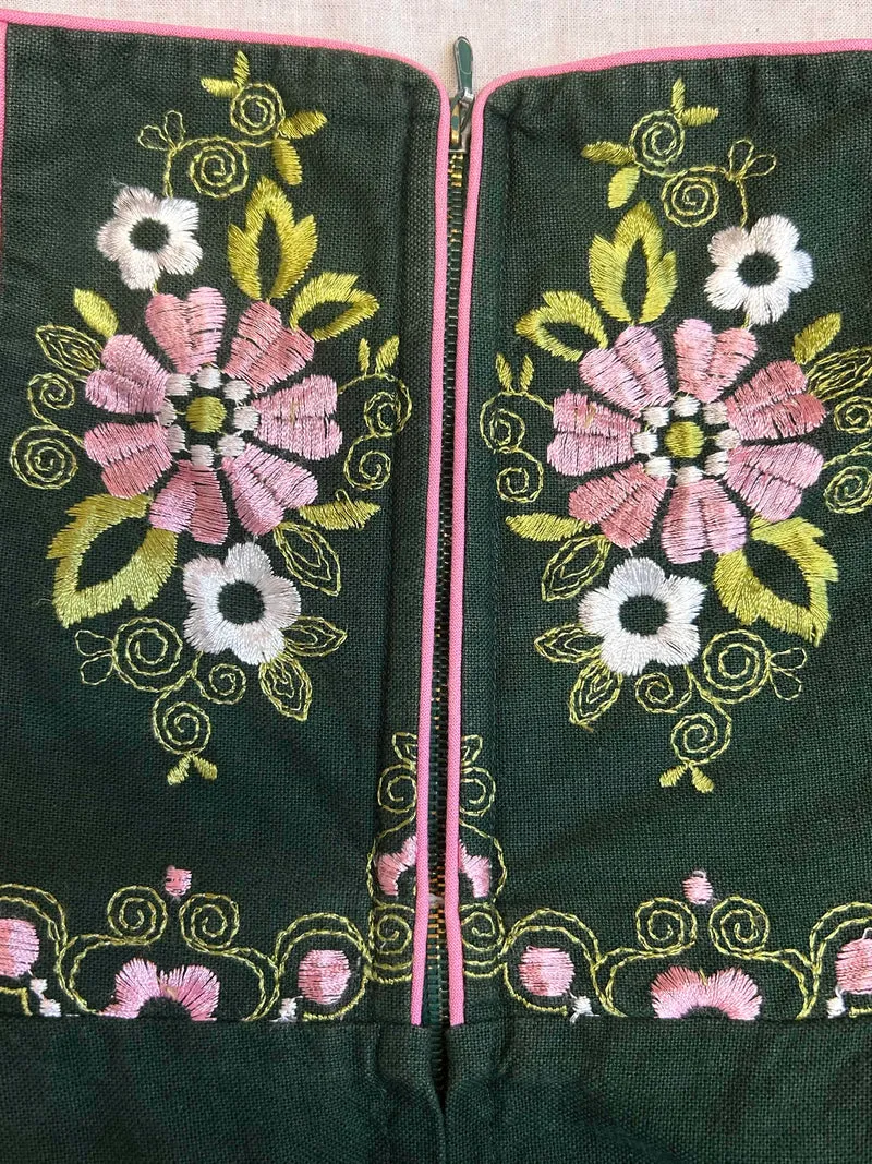 Vintage Dirnd bestickt - Gr.38