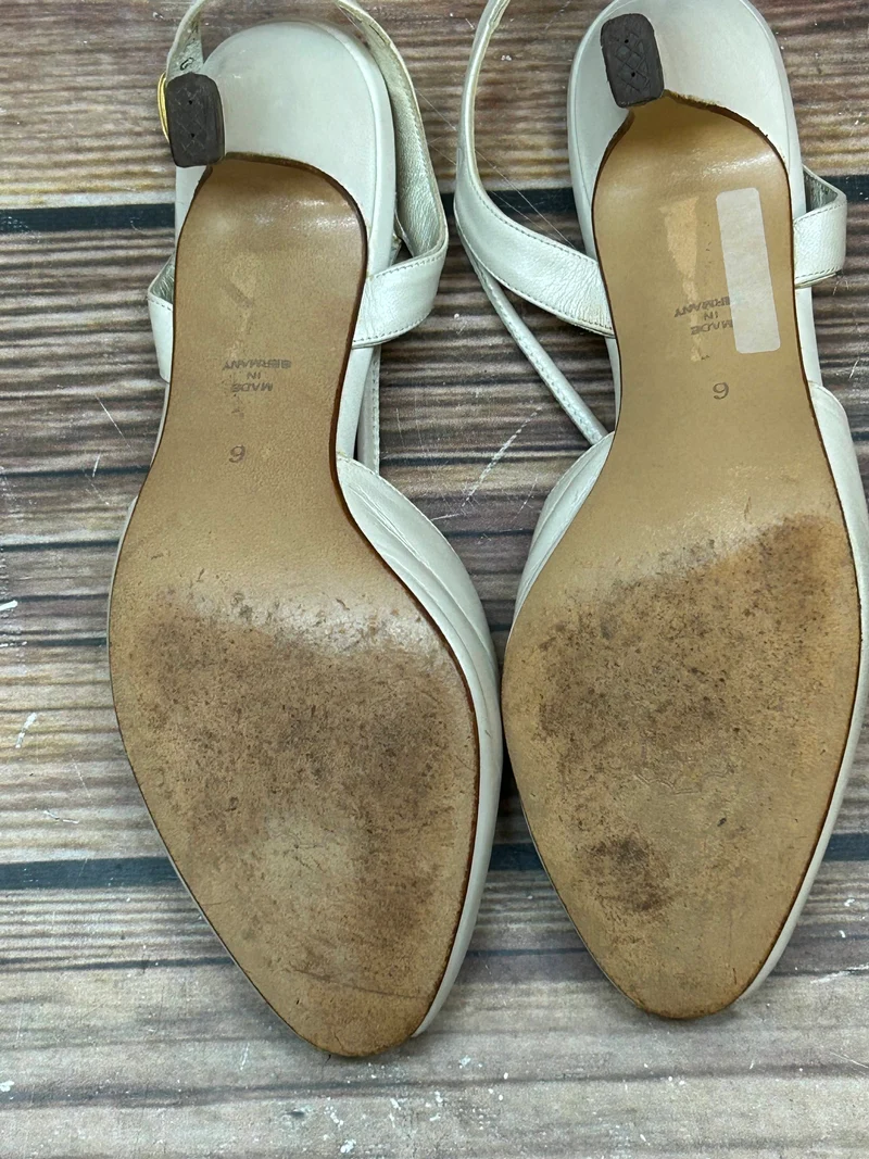 Peep-Toe-Slingbacks aus Echtleder – Größe 39