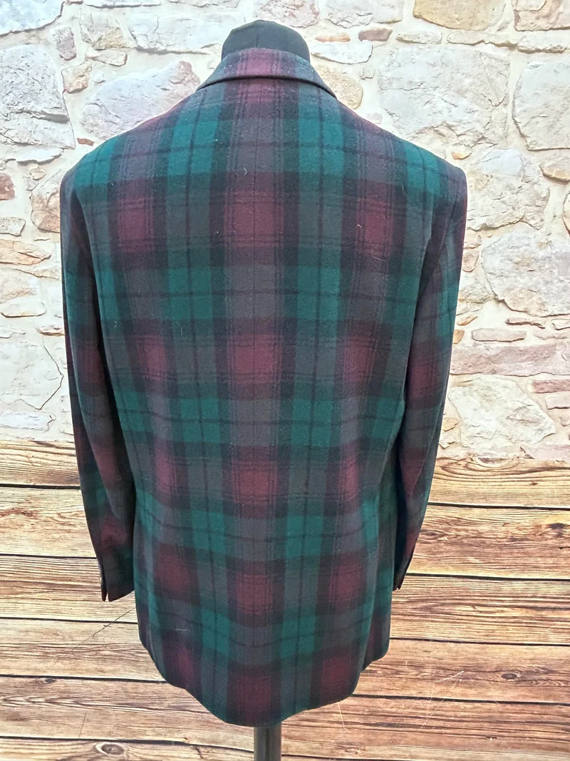 Vintage Sakko "Cashmere & Wool" kariert, Gr.102