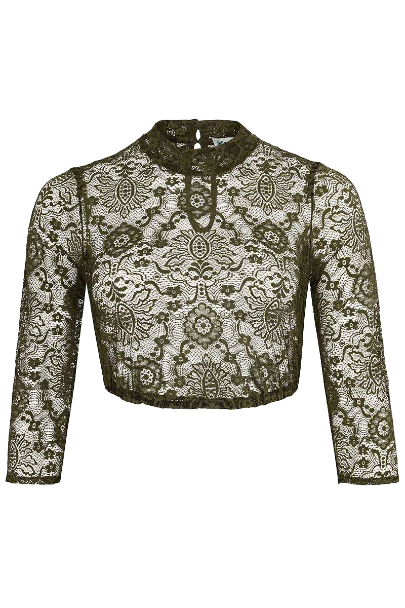 Dirndlbluse mit 3/4-Ärmeln