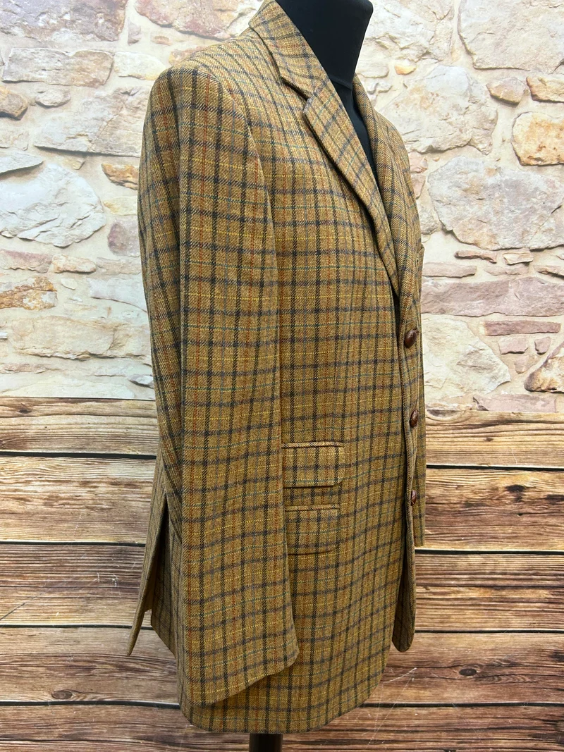 Britisches Tweed-Sakko Herren kariert Gr. 52