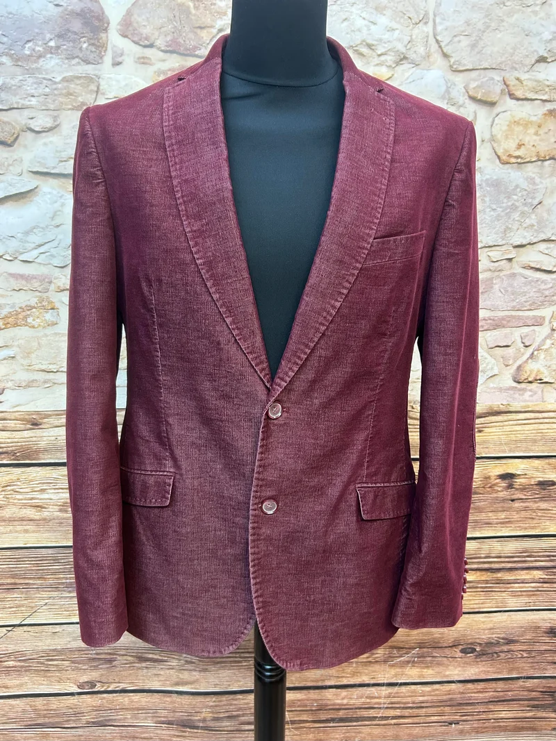 Bordeaux Cord-Blazer Herren Sakko Gr. 50