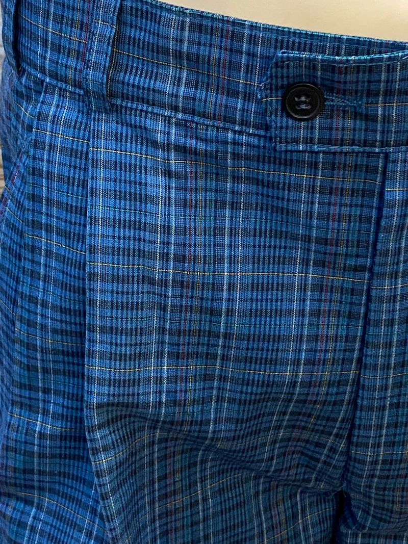 Knickerbocker Hose britischer 1920er-Jahre-Stil - Blau - kariert -Größe 50