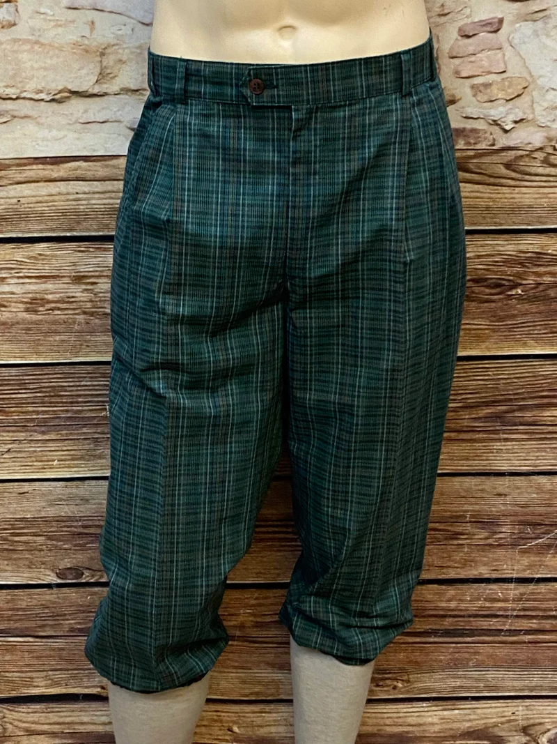 Knickerbocker Hose 20er Jahre Stil - Grün - kariert - Größe 50