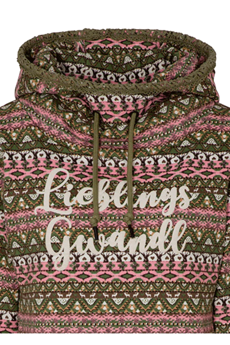 Damen Trachtenpullover mit Kapuze 'Lieblings-Gwandl'