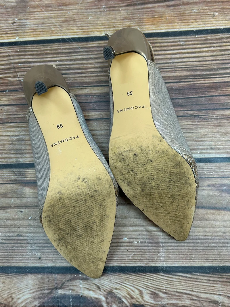 Vintage-Schuhe Glitzernder Pumps Größe 38