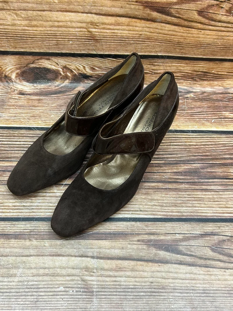 Vintage-Schuhe Wildleder-Pumps Gr. 39