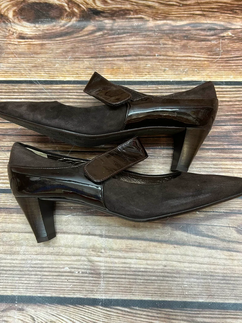 Vintage-Schuhe Wildleder-Pumps Gr. 39