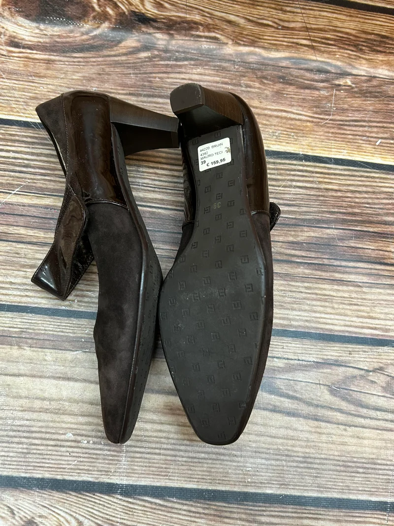 Vintage-Schuhe Wildleder-Pumps Gr. 39