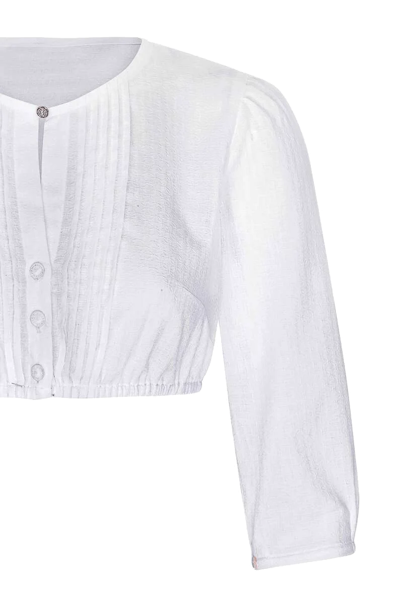 Dirndlbluse Rundhalsausschnitt