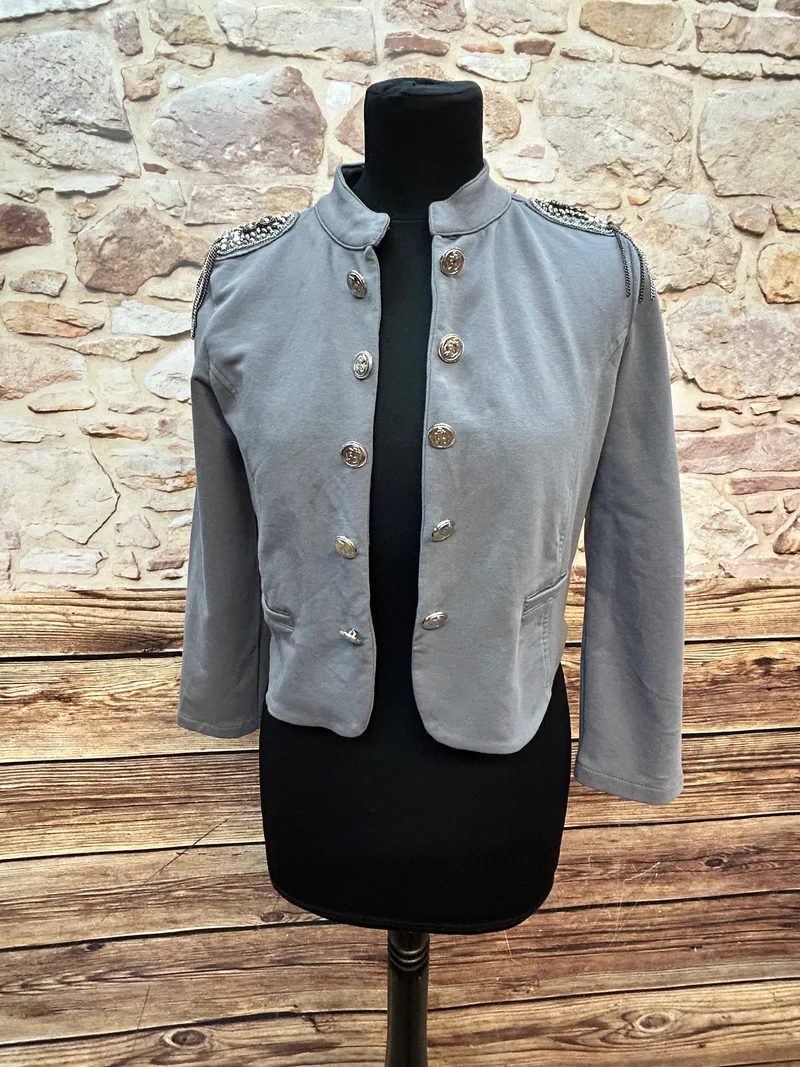 Vintage-Jacke in Militärstil, Größe 36