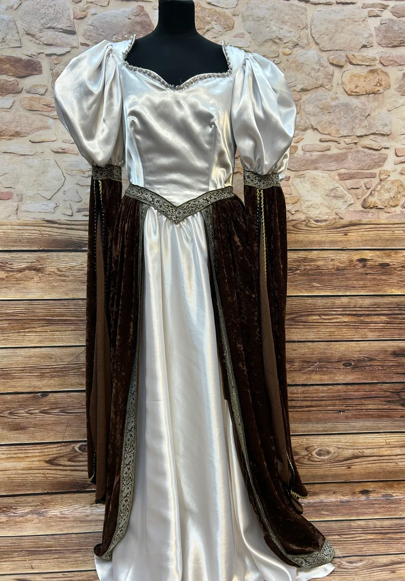 Vintage Rokoko-Kostüm, Damen Kleid Größe 38