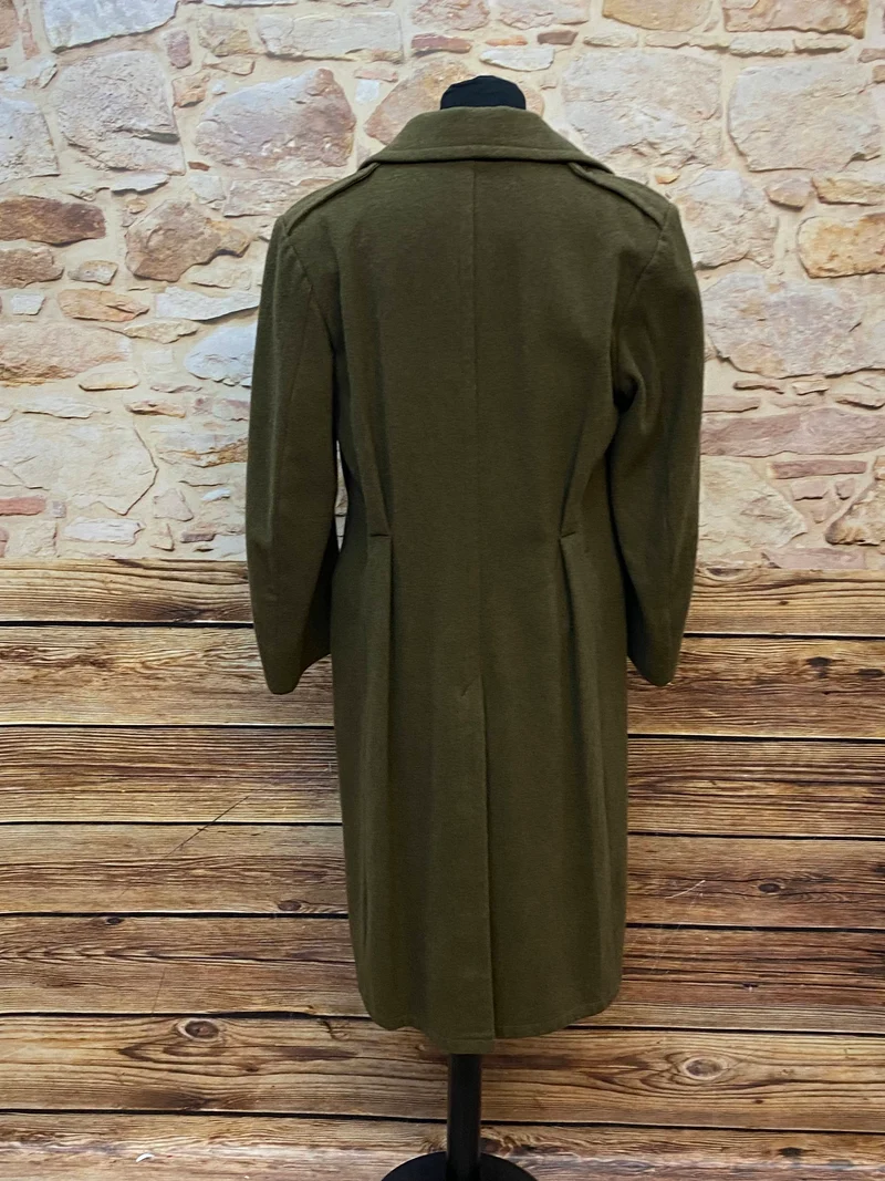 Original 1960er Militärmantel Oliv – Vintage Theater Kostüm Gr. 48 Unisex