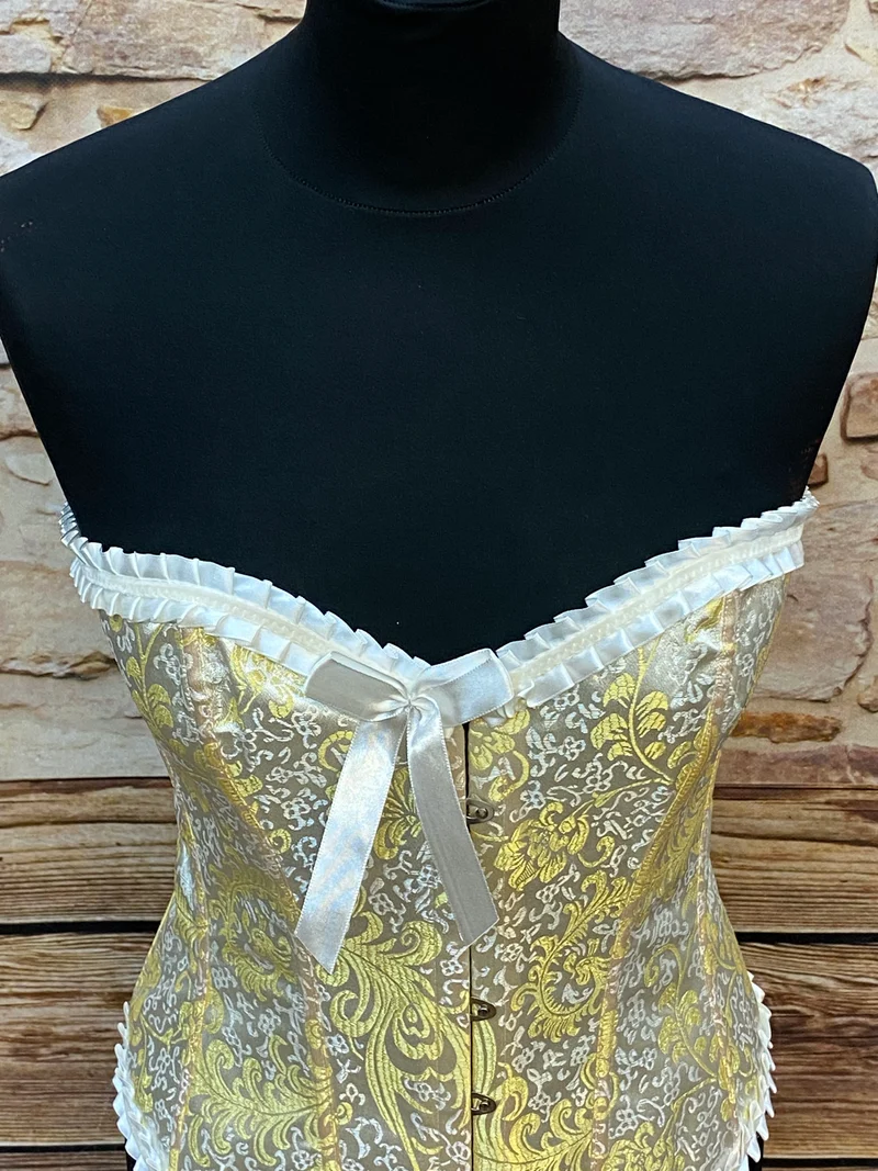 Vintage Korsett - gelb - Größe 34