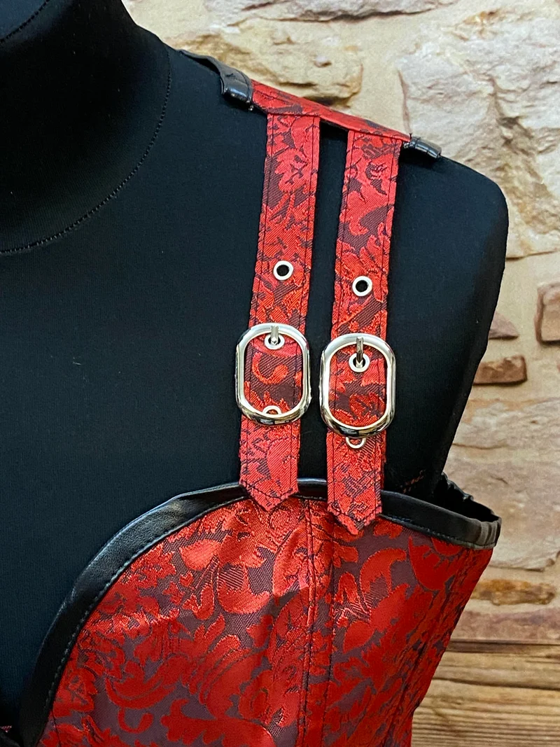 Vintage Korsett - rot - Größe 40