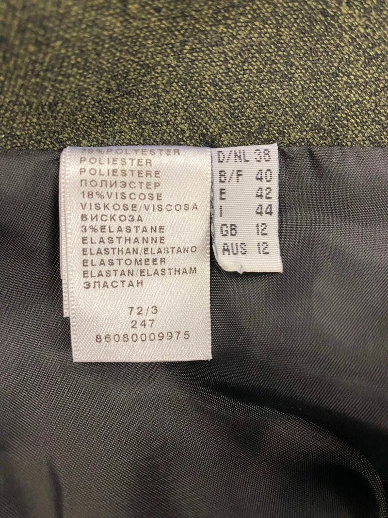 Vintage Rock dunkelgrün Größe 38 – eleganter 50er Jahre Stil mit Schwung