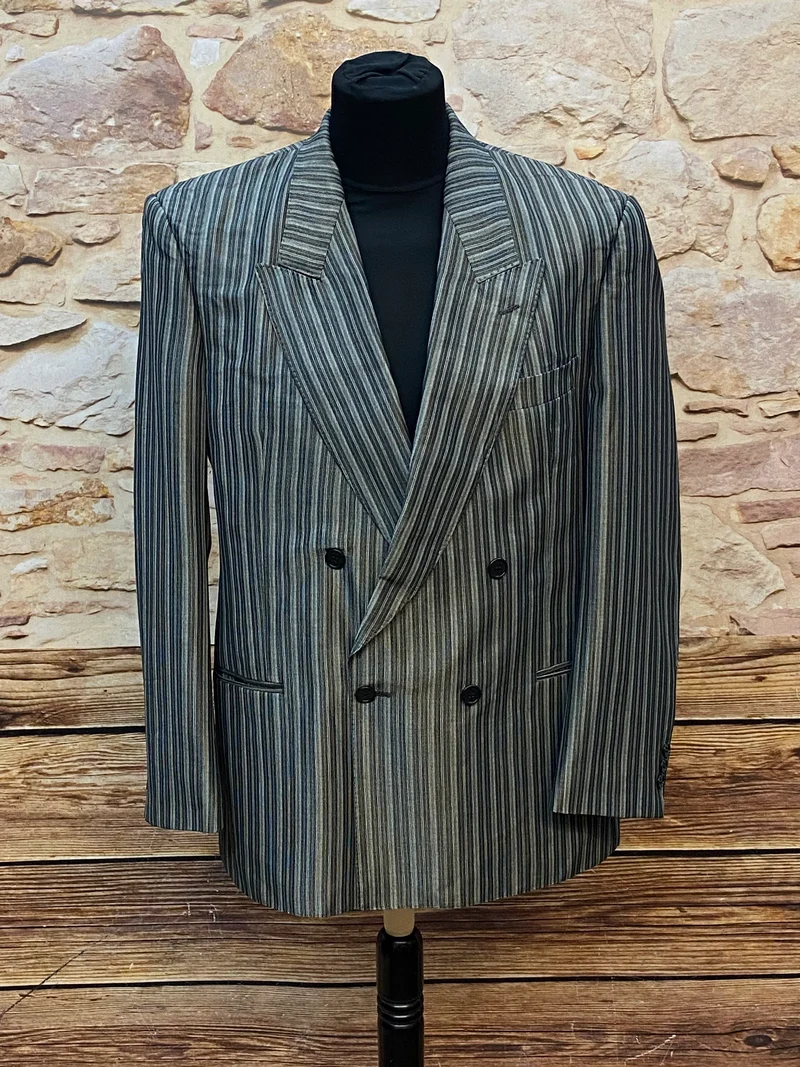 Vintage Doppelreiher-Sakko – Größe 50