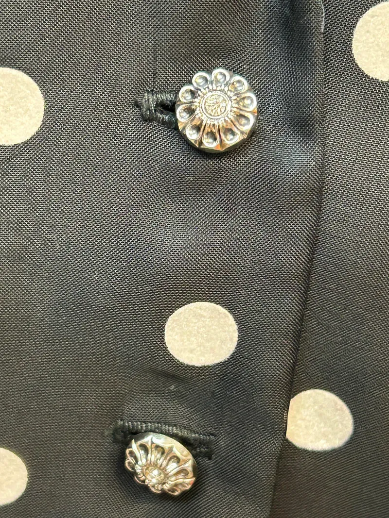 Polka-Dot Chiffonkleid Gr. 44 mit Hut