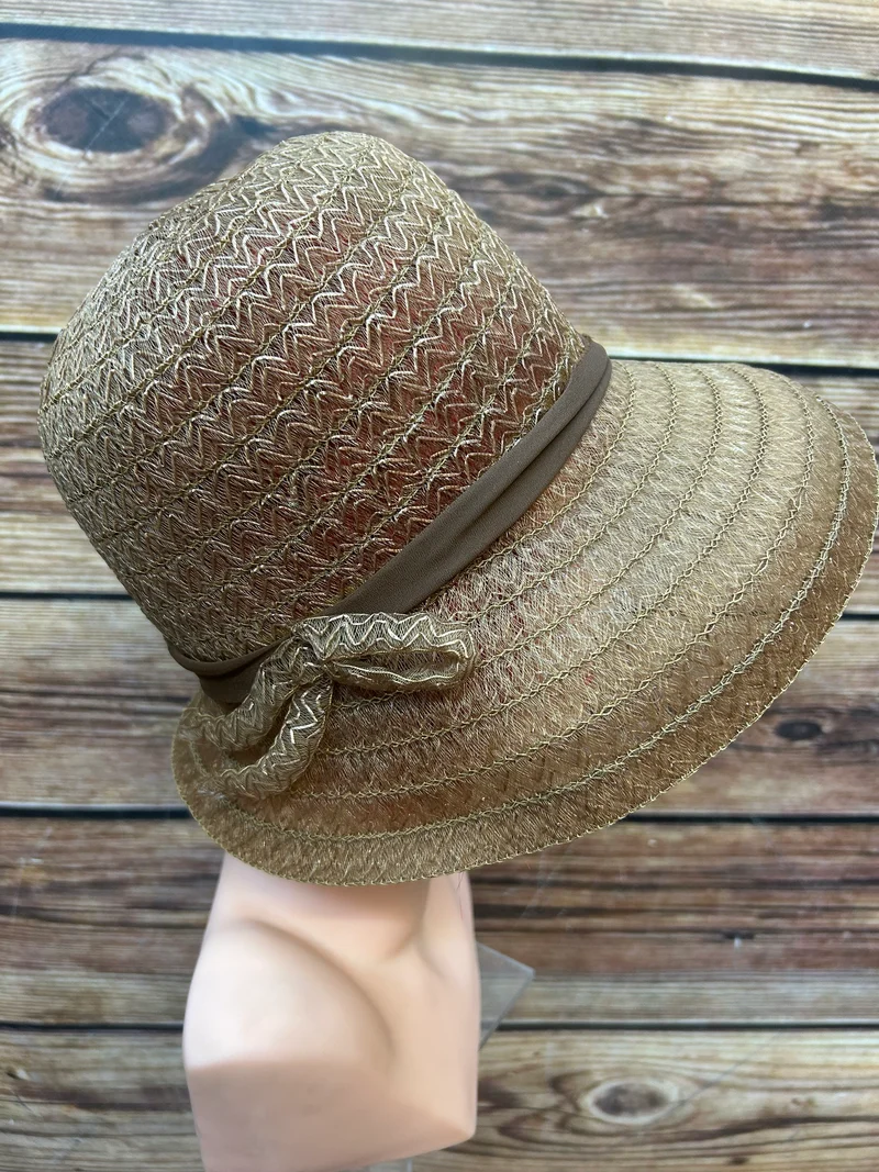 Vintage Damenhut mit Schleife – Gr. 54 – Ein Hauch von Eleganz