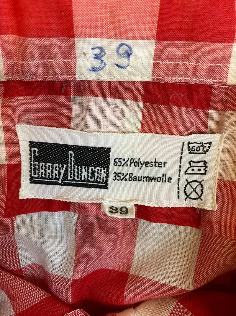 Vintage Karohemd von Garry Duncan, Gr.39