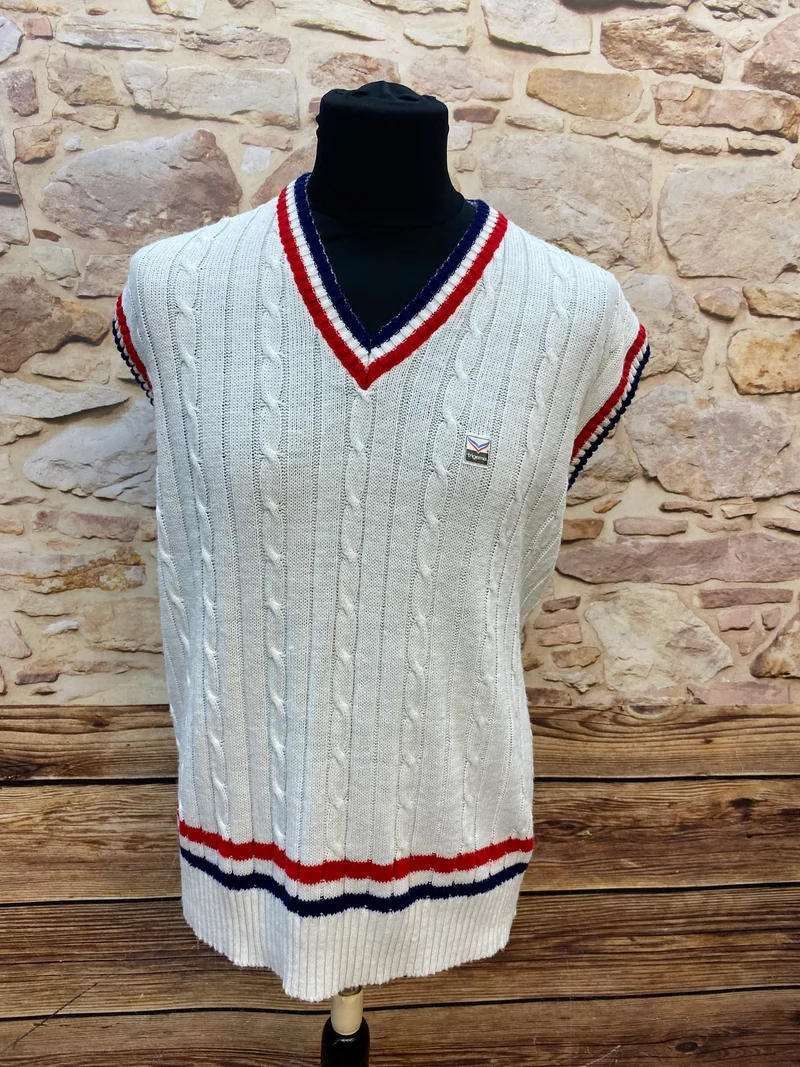 Vintage Trigema Tennis-Pullunder | Größe 56 (XXL)