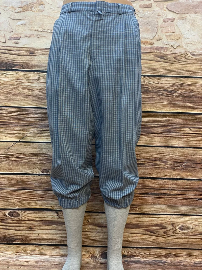 Kariertes Knickerbocker Hosen-Set Herren Gr. 50 – 4-teilig