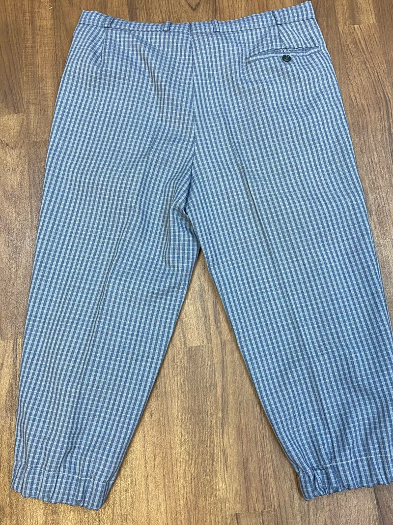Kariertes Knickerbocker Hosen-Set Herren Gr. 50 – 4-teilig
