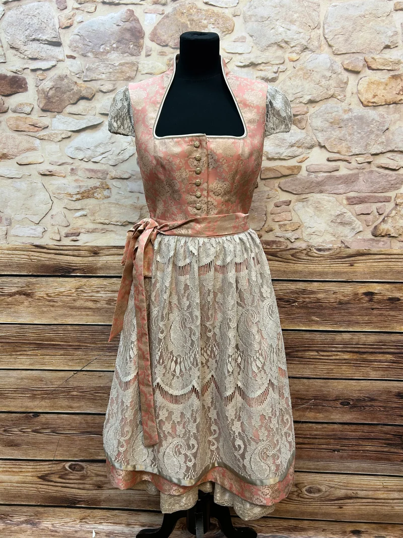 Dirndl beige rosa – Tramontana, Gr.40