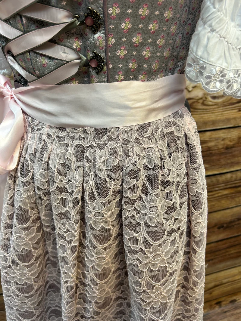 Dirndl rosa grau – Stoiber, Gr.38