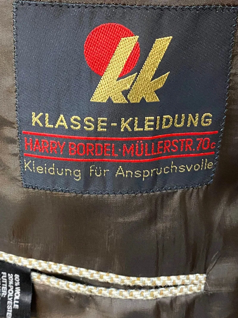 Herren-Sakko mit Fischgrätenmuster in Kurzgröße 23