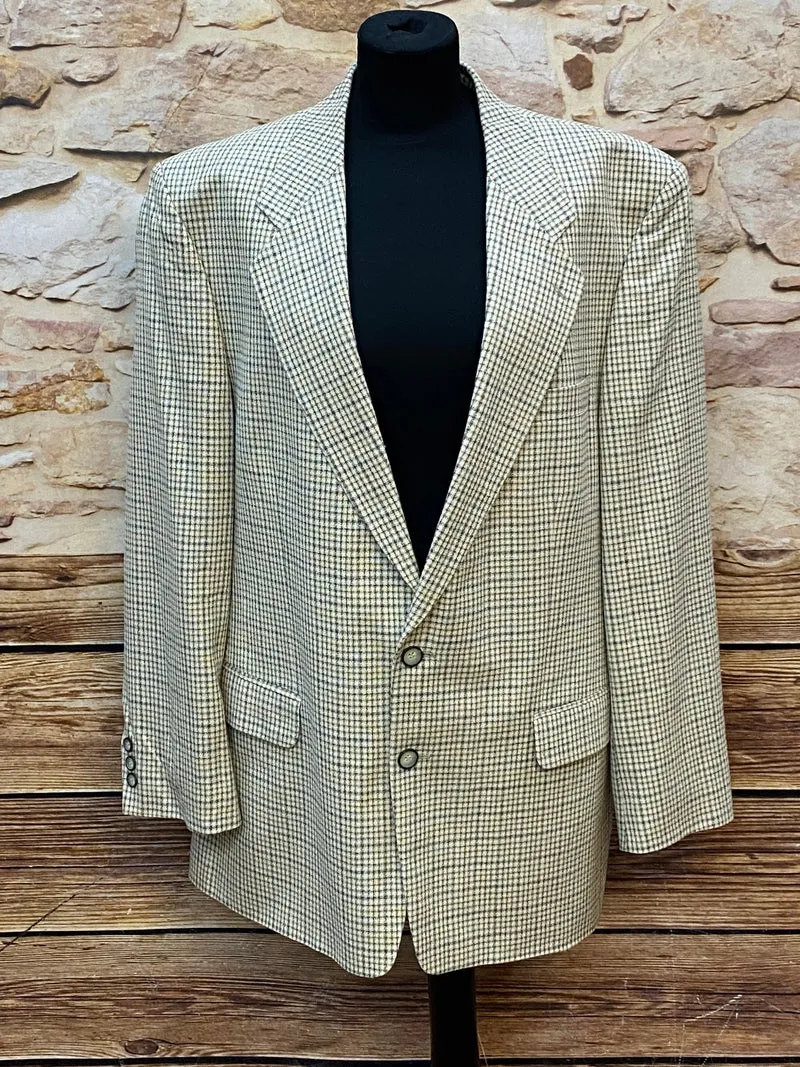 Vintage Herren-Sakko mit Karomuster in Größe 54