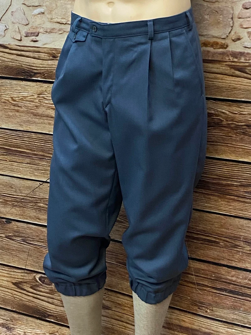 Blaugraue Vintage Knickerbocker Hose Herren Gr. 48 – 20er Stil