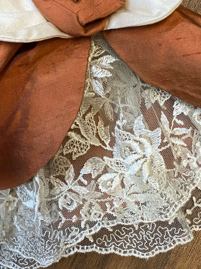 Historisches Theaterkleid in Kupferbraun – Rokoko Stil Gr. 38/40