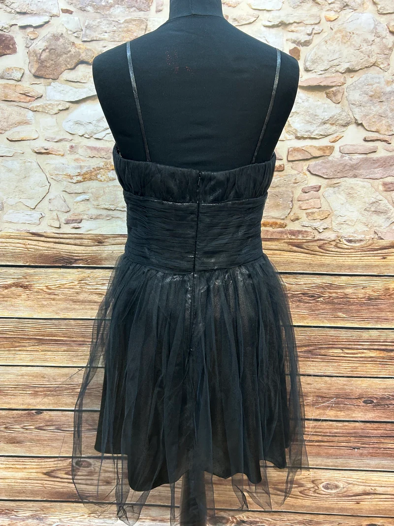 Vintage-Kleid - schwarz – Größe M